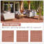 Carreaux de terrasse en plastique emboîtables, installation facile, imperméable, utilisation toutes saisons pour les espaces extérieurs et intérieurs-114649941
