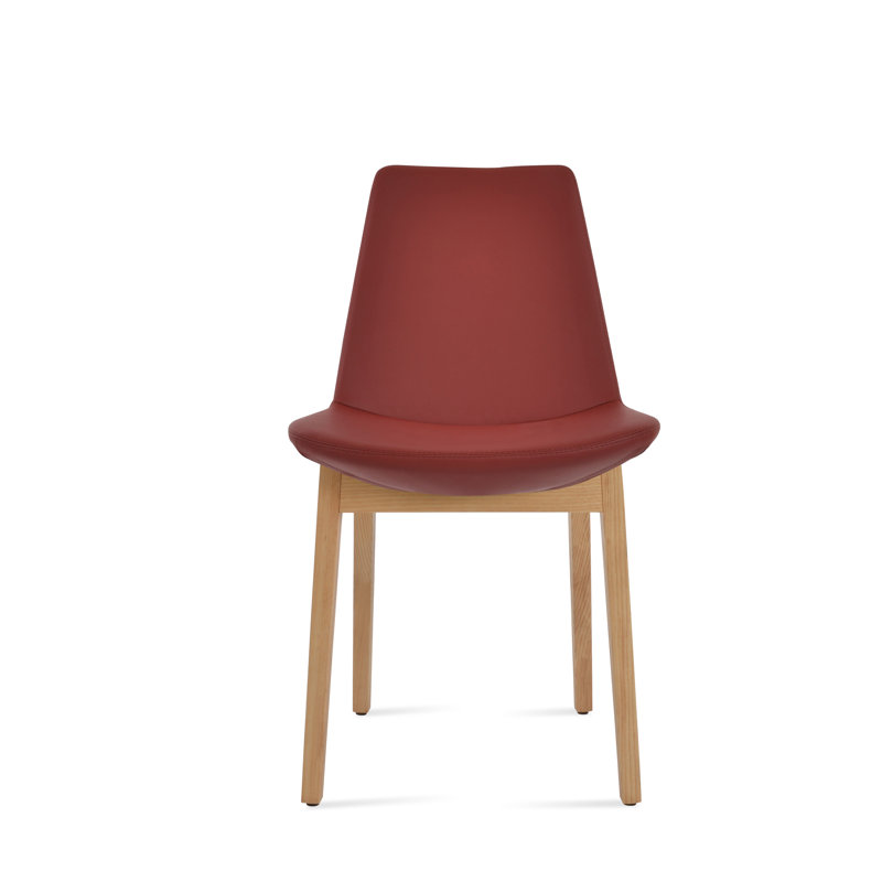 Eiffel Wood Dining Chair, Wenge, Dark Red PPM