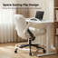 Chaise de bureau en chenille de qualité supérieure avec siège large et accoudoirs rabattables-291330104