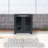 Storage Cabinet with Adjustable Shelf and 2 Windows - Charcoal