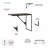 Ovia L-Shaped Metal Base Writing Desk-2109017887