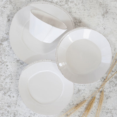 Lastra Handmade Stoneware Dinnerware Set 4 Piece
