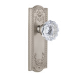 Grandeur Parthenon Plate Privacy with Fontainebleau Crystal Door Knob