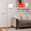 Lampe sur pied à luminosité et température de couleur réglables avec télécommande, abat-jour rotatif, télécommande magnétique et minuterie, installation facile-484050283-484050284