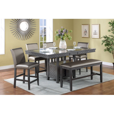 Extendable Dining Set -  Red Barrel StudioÂ®, 86DBF1BDA35D4FB4A3BF894755CD7587