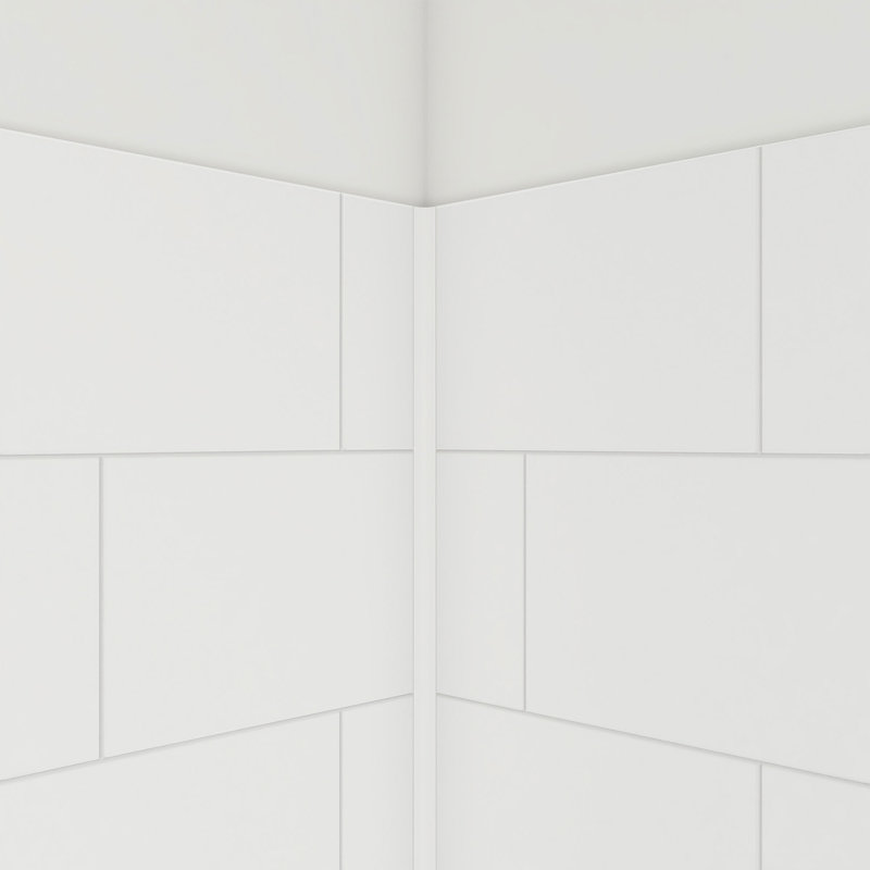 DreamStone 42" x 62" White Acrylic Shower Wall Kit