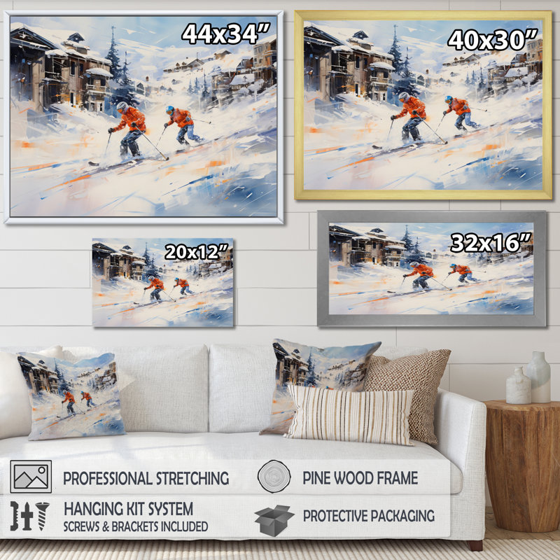 " Canada Glimpses Of Whistler V ", 30" H x 40" W x 1.5" D, Black