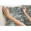 Rouleau de papier peint adhésif Drumeeny Stone L 16,5 pi x l 20,5 po-788472849