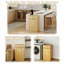 Armoire poubelle inclinable 10 gallons en chêne