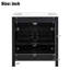 Meuble-lavabo de 30 po avec lavabo en céramique, armoire moderne noire, 2 portes et tablette pour meuble-lavabo, meuble-lavabo à 2 portes offrant un espace polyvalent-1233185348