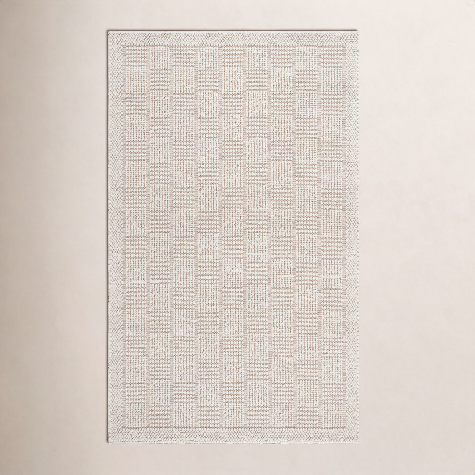 Hand-Woven Wool Rug, Rectangle 6' x 9'