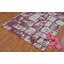 Rose abstrait/tapis décoratif crème Nehemiah-22915921