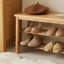 Banc en bois massif Burlywood-1626951830