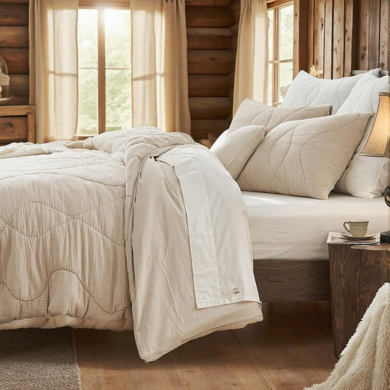 Housse de taie décorative 100% coton 26 po x 26 po, Blanc