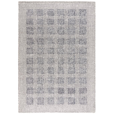 Tapis bleu en laine touffeté à la main Airica