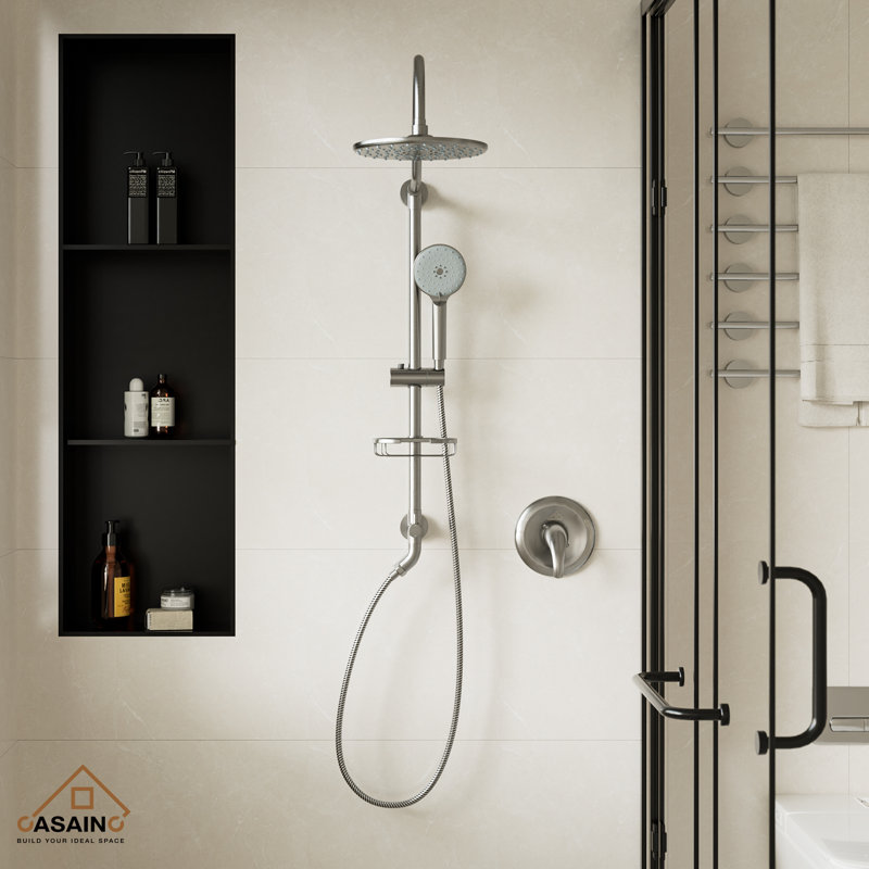 All-In-One Kit with Rough in-Valve, Brushed Nickel