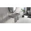 Lavabo de salle de bain mural en résine gris matte 47,2 "x 19,7" Badeloft WT-04-C-MGRY-138216682
