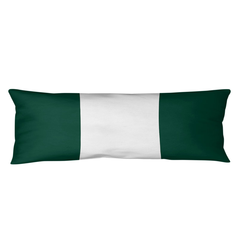 Stripes Medium Polyester/Polyfill Body Pillow, New York Big Football, Throwback White Stripe
