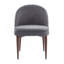 Chaise rembourrée en tissu et fer