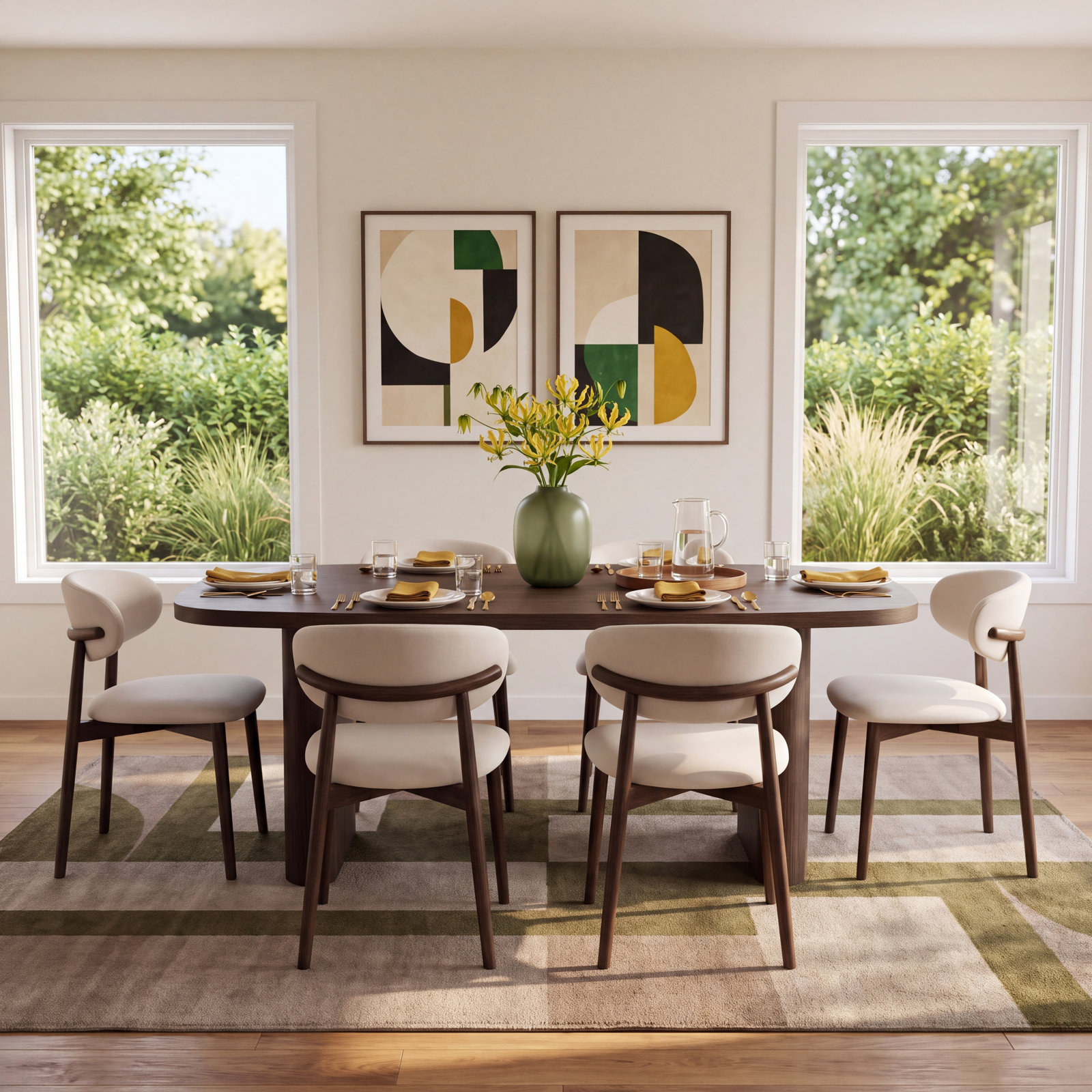 Paris Dining Table, 30" H x 62.99" L x 31.5" W, Brown