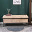 Banc de rangement 48 po en lin recouvert de banc de rangement-429153665