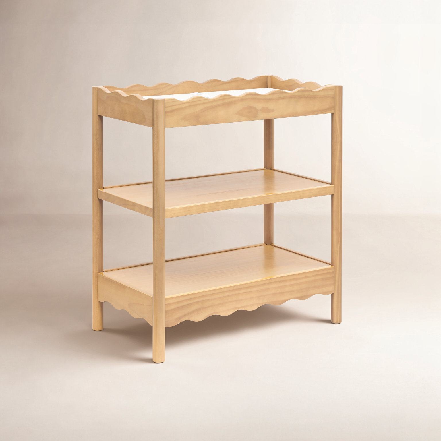Swell Solid Wood Changing Table, Yellow