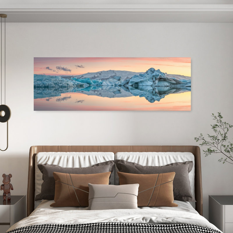 Iceberg Lagoon Sunset, H 20 po x l 60 po