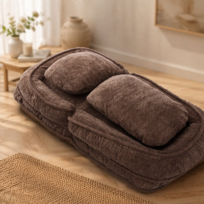 Lit polyvalent pour homme et chien, canapé paresseux avec 5 positions réglables pour s'asseoir, dormir et se plier, idéal pour la chambre à coucher et le salon avec un design peu encombrant