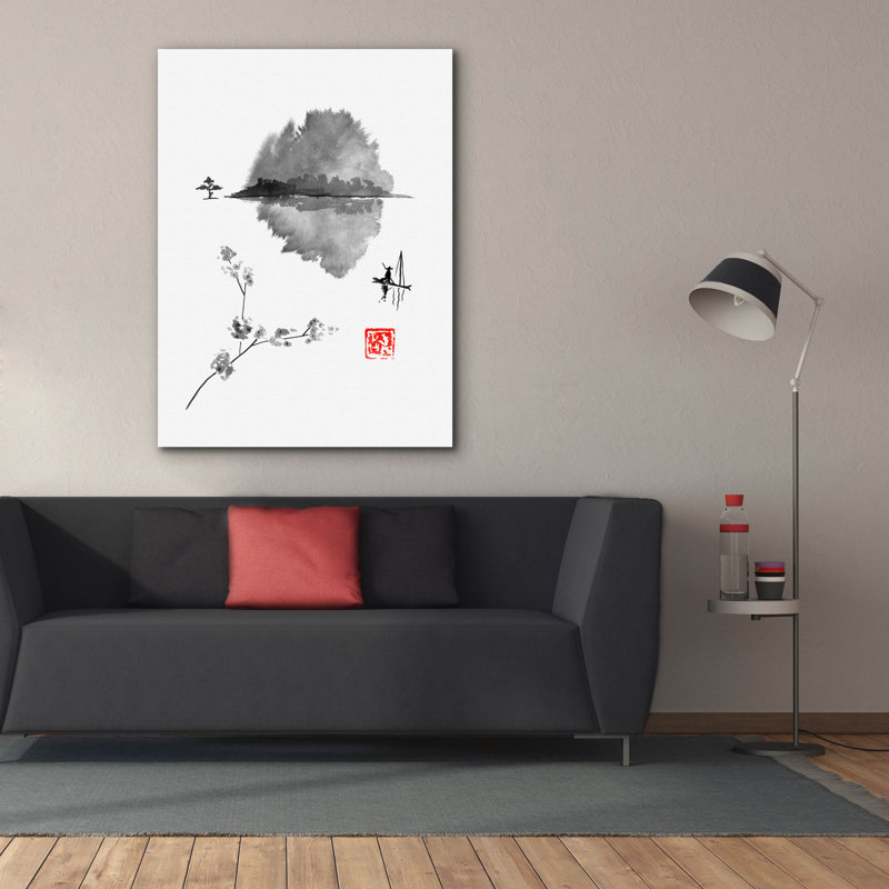 'Fisherman' by Pechane, Canvas Wall Art, 54" H x 40" W x 1.5" D