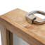 Horloge de table romaine en brun / argent