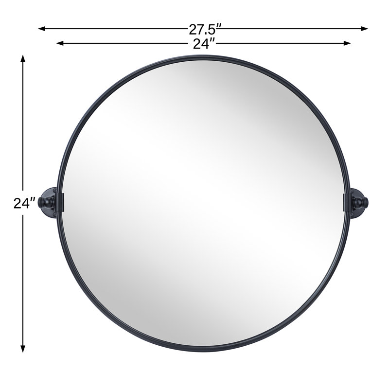 Williston Forge Adlina Round Metal Wall Mirror & Reviews | Wayfair