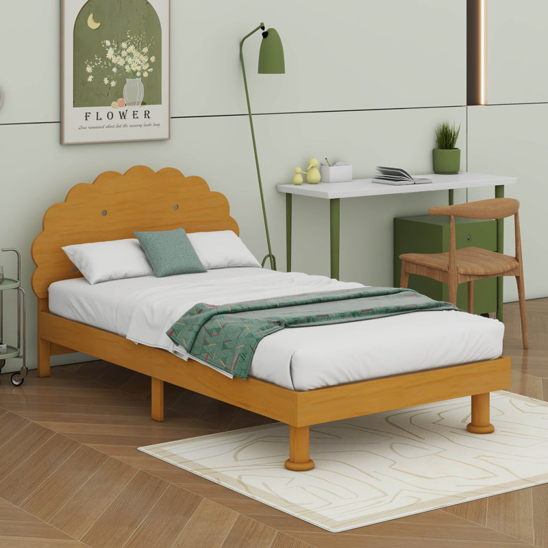 Twin Size Cookie-Shaped  Platform Bed