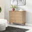 Commode 4 tiroirs avec pied en bois massif-2145691626