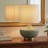 Oslo Textured Stoneware Table Lamp with Gold Base