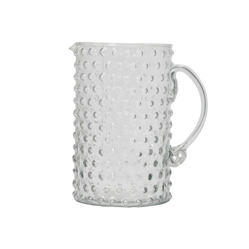 Pichet en verre soufflé à la main
