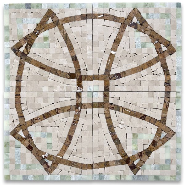 Emerald 6.3" x 6.3" Marble Mosaic Wall & Floor Tile