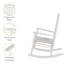 Chaise berçante d'extérieur en bois avec coussin Emjay-102402364