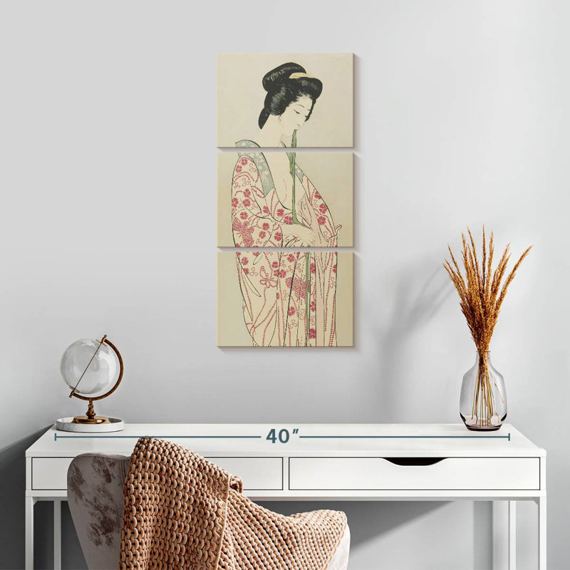 Woman Dressing, 27" H x 12" W