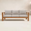 Naylor 78" Eucalyptus Patio Outdoor Sofa