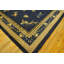 Tapis bleu antique médaillon chinois des années 1890