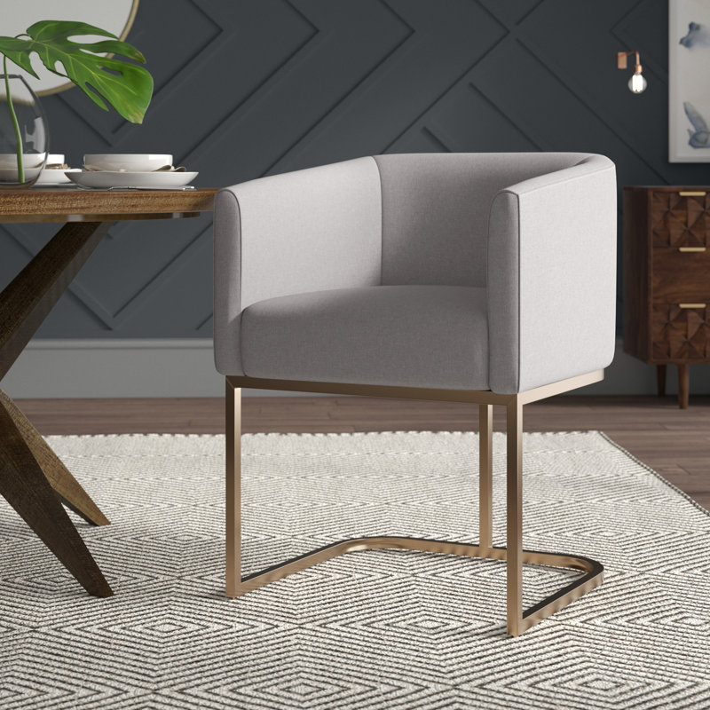 Orchid Velarde Upholstered Arm Chair in Gray