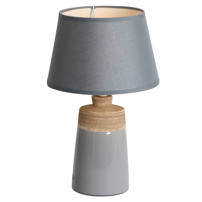 Antique 31cm Table Lamp, Grey