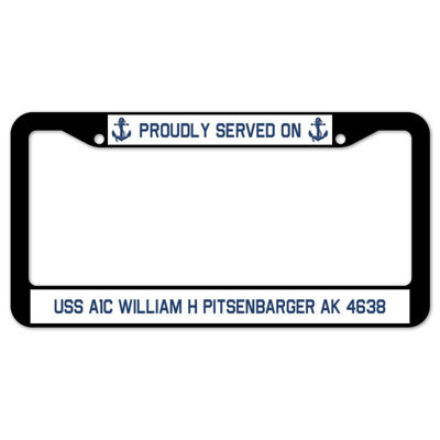 Fièrement servi sur un cadre de plaque USS1A