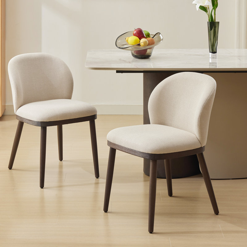 Tufted Linen Upholstered Stacking Accent, Beige