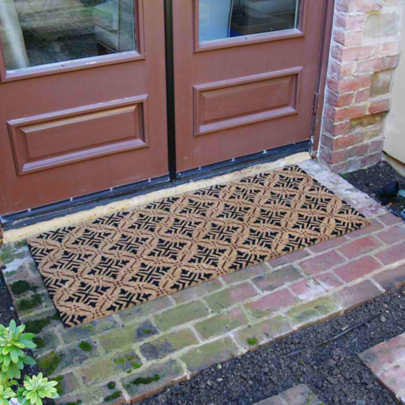 Rickert Non-Slip Geometric Doormat, 2' x 4'9"