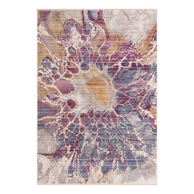 Tapis Red Barrel Studio® Imersion Deepa, Rectangle 5 pi 3 po x 7 pi 9 po