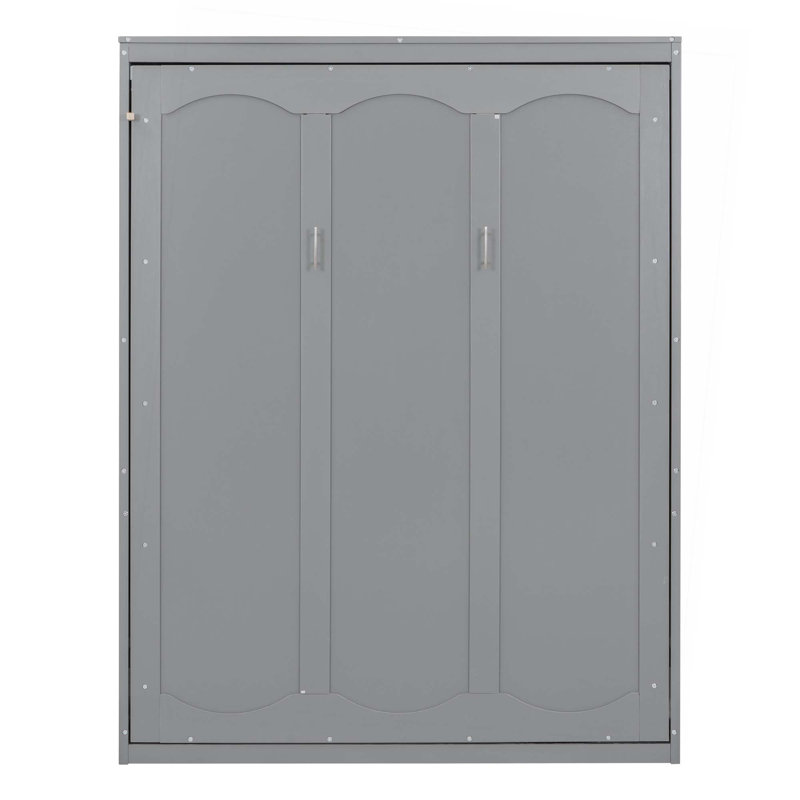 Murphy Bed With Shelves For Bedroom, Queen