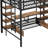 Farmersburg Full Size Metal Loft Bed With Low Storage Table-1622556043