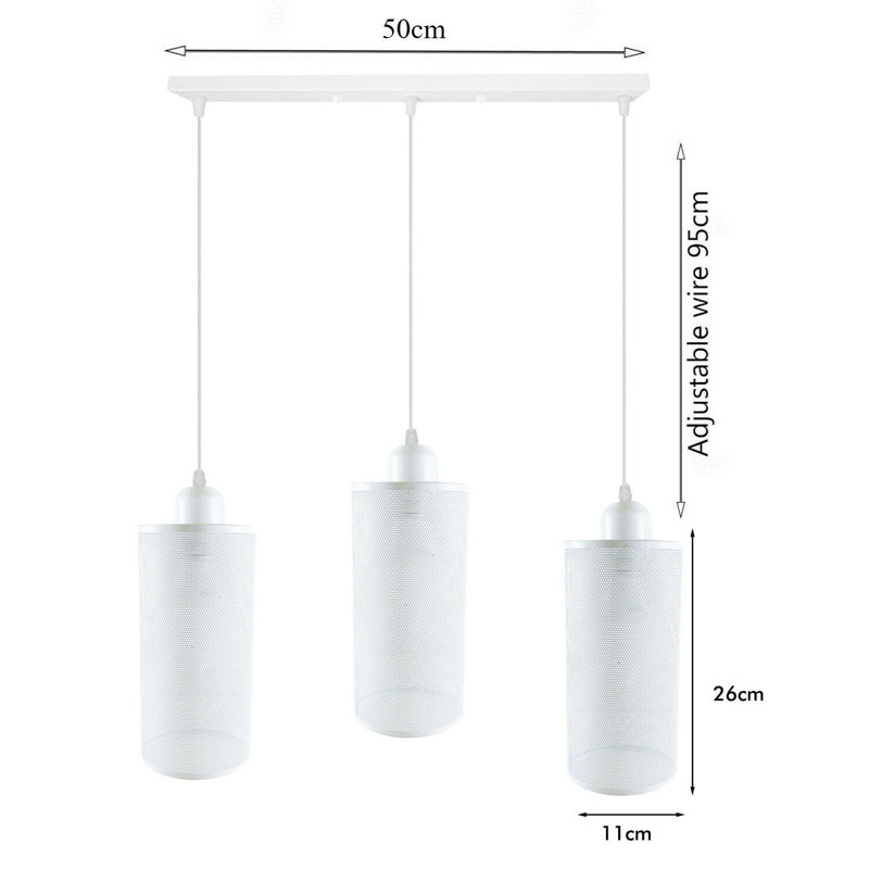 Segovia 1 - Light White Drum Pendant