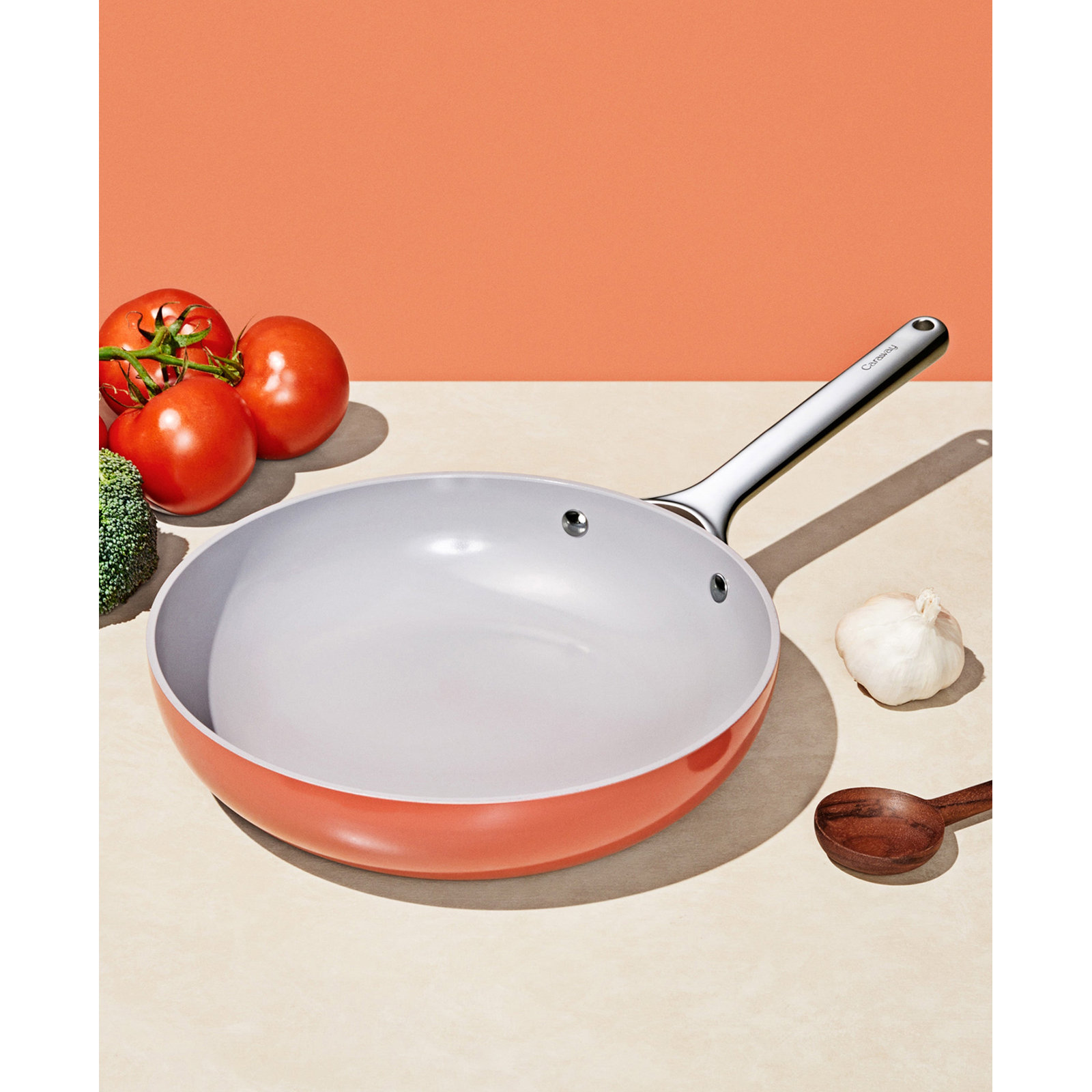 Caraway Ceramic Non-Stick Frying Pan, 8", Perracotta